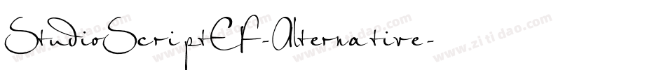 StudioScriptEF-Alternative字体转换