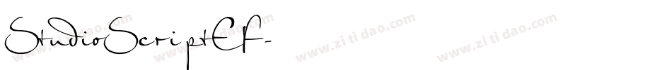 StudioScriptEF字体转换