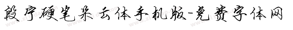 段宁硬笔朵云体手机版字体转换