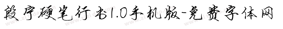 段宁硬笔行书1.0手机版字体转换