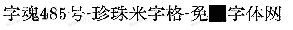 字魂485号-珍珠米字格字体转换