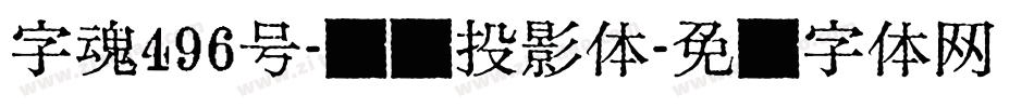 字魂496号-飞跃投影体字体转换
