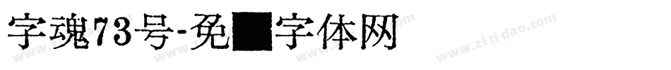 字魂73号字体转换