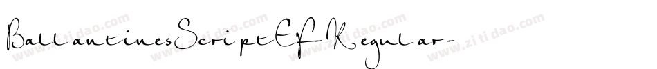 BallantinesScriptEF-Regular字体转换