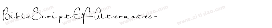 BibleScriptEF-Alternates字体转换