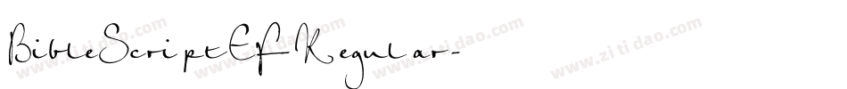 BibleScriptEF-Regular字体转换