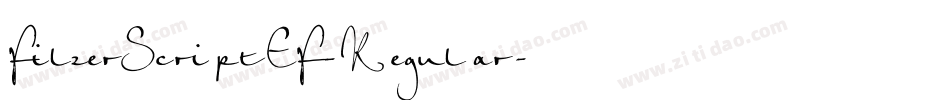 FilzerScriptEF-Regular字体转换