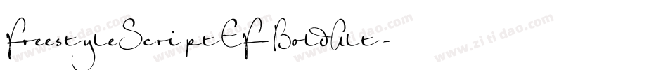 FreestyleScriptEF-BoldAlt字体转换