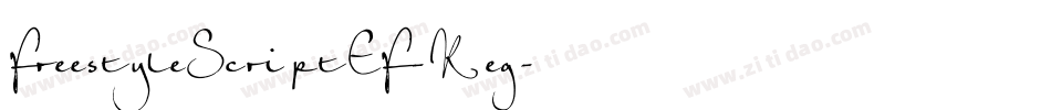 FreestyleScriptEF-Reg字体转换