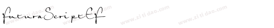 FuturaScriptEF字体转换