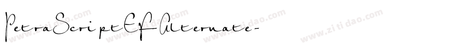 PetraScriptEF-Alternate字体转换