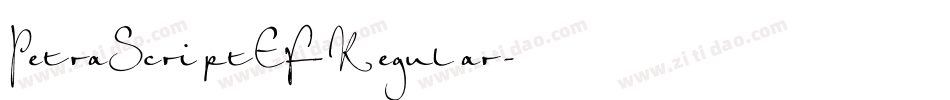 PetraScriptEF-Regular字体转换