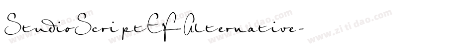 StudioScriptEF-Alternative字体转换