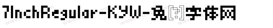 7InchRegular-KYW字体转换