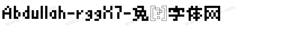 Abdullah-rggX7字体转换