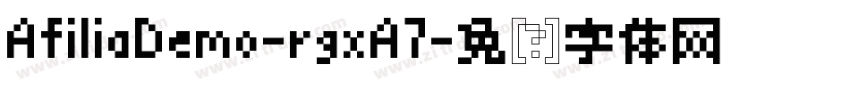 AfiliaDemo-rgxA7字体转换