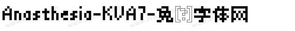 Anasthesia-KVA7字体转换