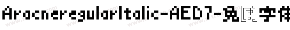 AracneregularItalic-AED7字体转换
