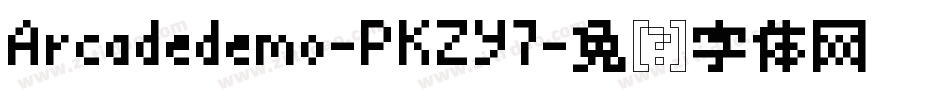 Arcadedemo-PKZY7字体转换