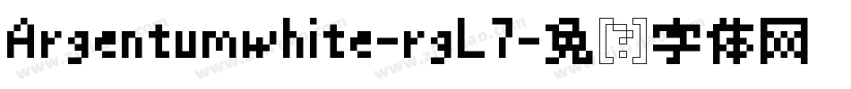 Argentumwhite-rgL7字体转换