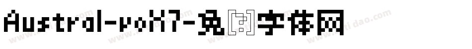 Austral-voX7字体转换
