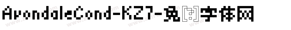 AvondaleCond-KZ7字体转换