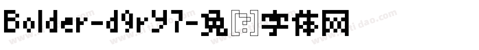 Bolder-d9rY7字体转换