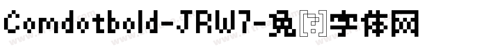 Comdotbold-JRW7字体转换