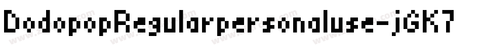 DodopopRegularpersonaluse-jGK7字体转换