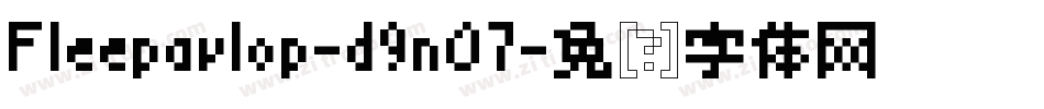 Fleepavlop-d9nO7字体转换