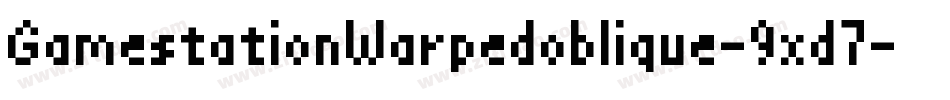 GamestationWarpedoblique-9xd7字体转换
