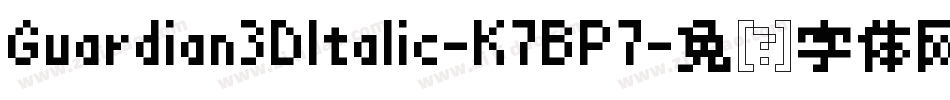 Guardian3DItalic-K7BP7字体转换