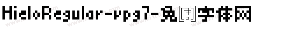 HieloRegular-vpg7字体转换