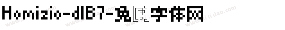 Homizio-dlB7字体转换