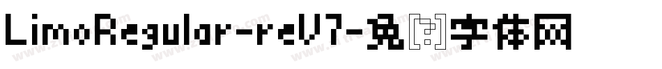 LimoRegular-reV7字体转换