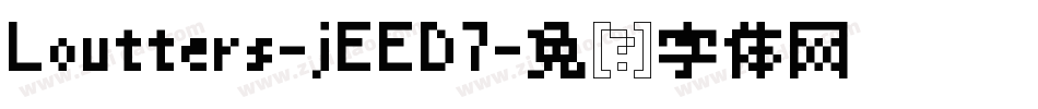 Loutters-jEED7字体转换