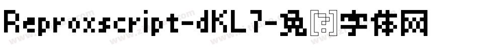 Reproxscript-dKL7字体转换