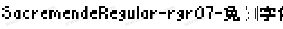 SacremendeRegular-rgrO7字体转换
