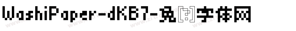 WashiPaper-dKB7字体转换