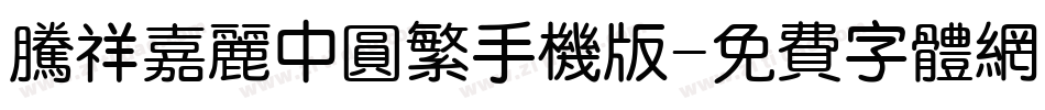 腾祥嘉丽中圆繁手机版字体转换