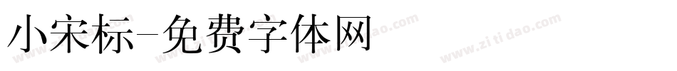小宋标字体转换