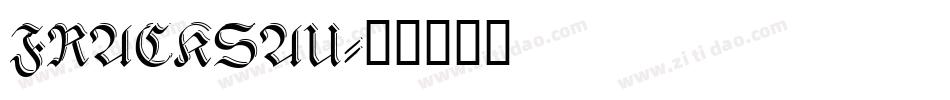 FRACKSAU字体转换