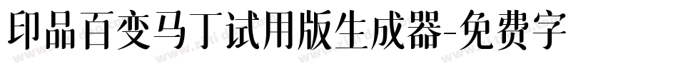 印品百变马丁试用版生成器字体转换