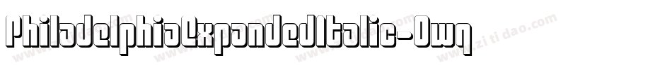 PhiladelphiaExpandedItalic-0wqv字体转换 PhiladelphiaExpandedItalic-0wqv字体转换