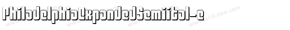PhiladelphiaExpandedSemiital-eaPe字体转换 PhiladelphiaExpandedSemiital-eaPe字体转换
