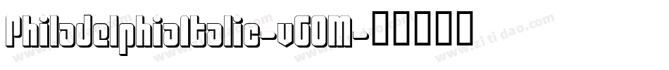 PhiladelphiaItalic-v6OM字体转换