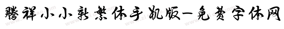 腾祥小小新繁体手机版字体转换