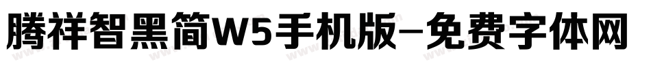 腾祥智黑简W5手机版字体转换