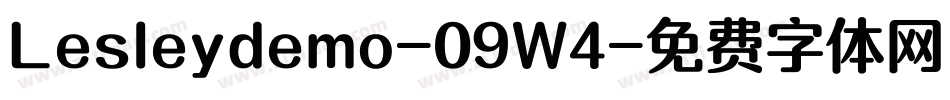 Lesleydemo-09W4字体转换 Lesleydemo-09W4字体转换
