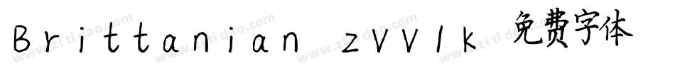 Brittanian-ZVV1K字体转换